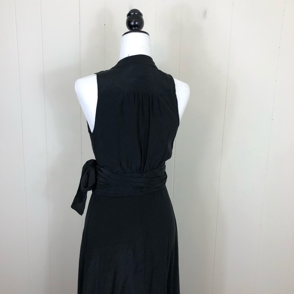 Cassis Silk Maxi Wrap Dress Sz 0 - Picture 10 of 13